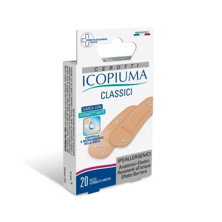 Icopiuma Classic Patches Hypoallergéniques Taille Moyenne 20 Pièces