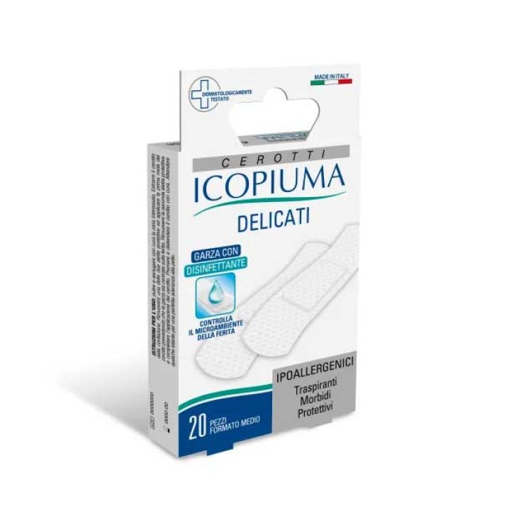 Icopiuma Lot de 20 patchs non tissés hypoallergéniques délicats de taille moyenne