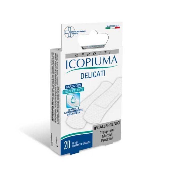 Icopiuma Pansements En Non-Allergiques Hypoallergéniques Délicat Grand Format 20 Pièces