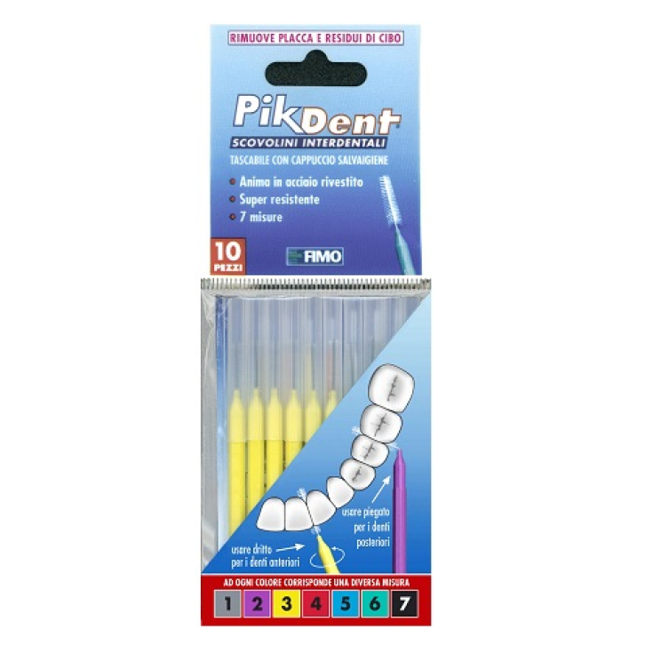 Pikdent Apéritif 3 Fimo Jaune 10 Pièces