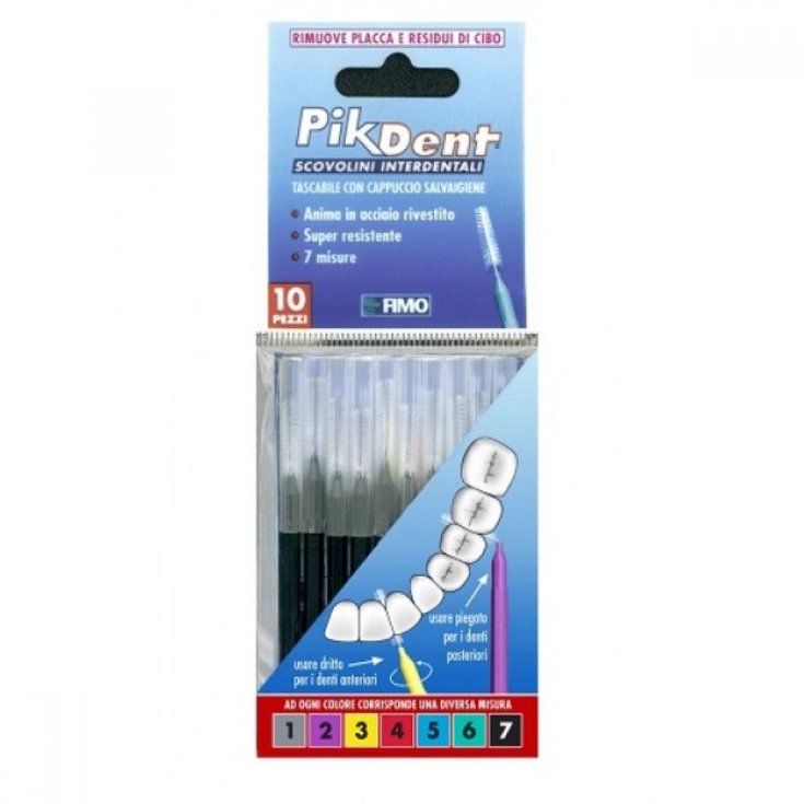 Pikdent Stuzzicolino 7 Fimo Noir 10 Pièces