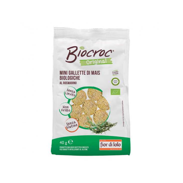 Biocroc Mini Galettes De Maïs Au Romarin Sans Gluten 40g