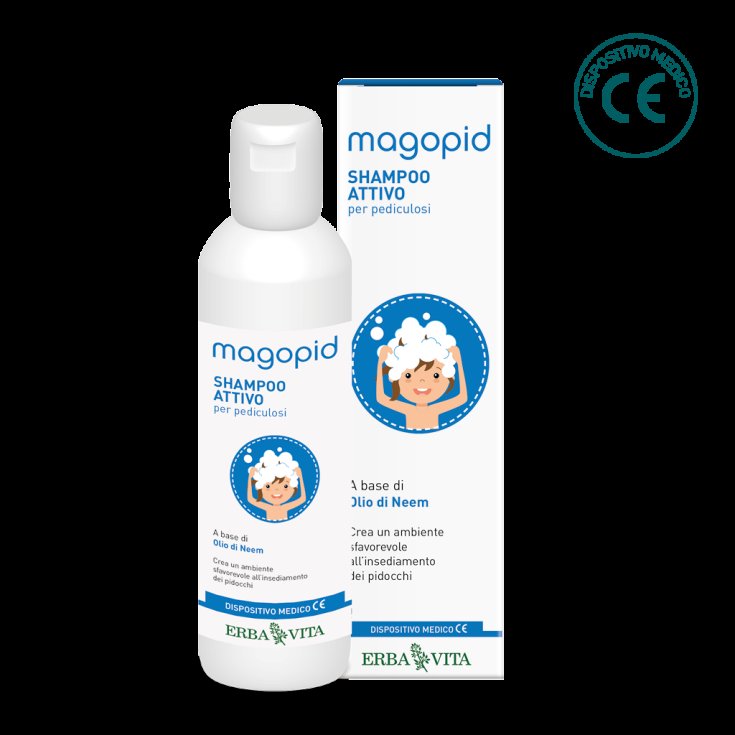 ErbaVita Line MagoPID Magopid Shampoing Actif Contre Les Poux Dispositif Médical 200ml