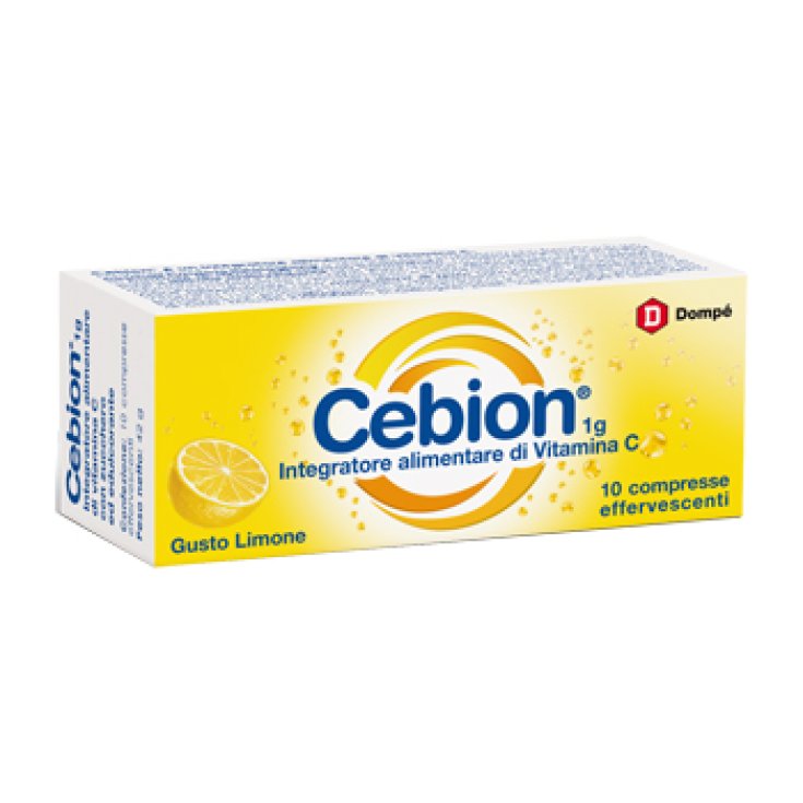 Bracco Cebion 1g Complément Alimentaire De Vitamine C Goût Citron 10 Comprimés Effervescents