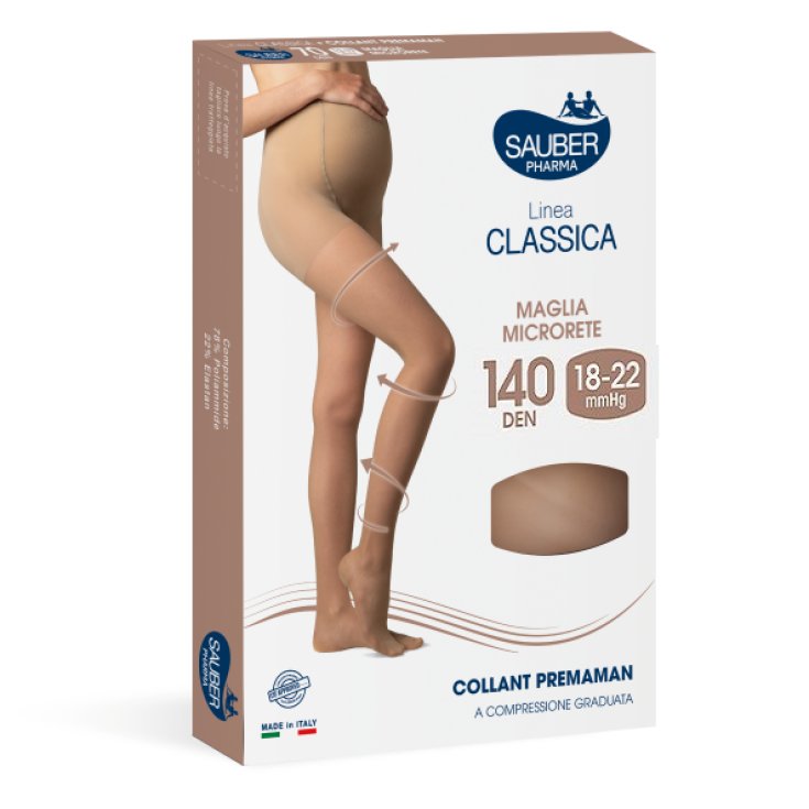 Collants Sauber Classic Line Premama 140Den Noir Taille 4