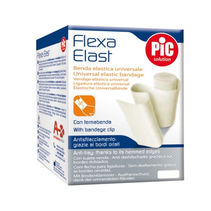 PIC Flexa Elast Bandage Elast Blanc 15cm x 4,5m Fust