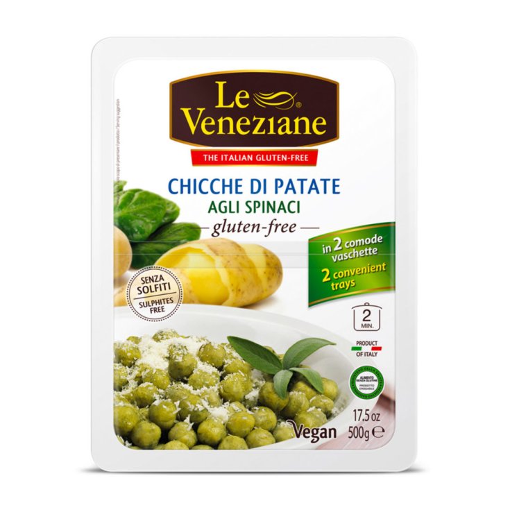 Le Veneziane Chicche Di Potato e Epinard Pâtes Sans Gluten 500g