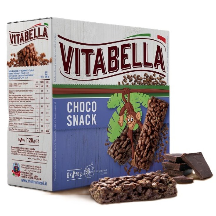 Vitabella Choco Snack Barres de céréales sans gluten 6 pièces 120g