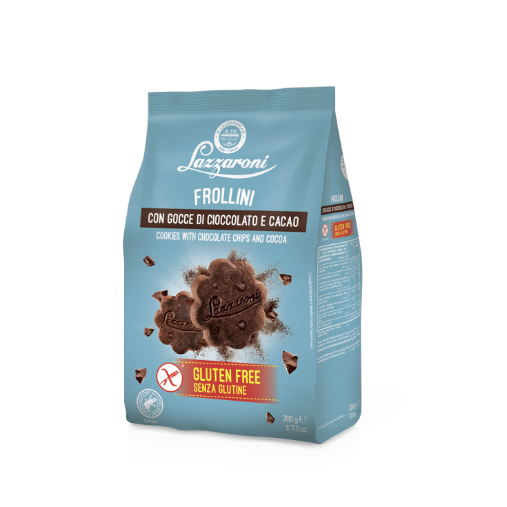 Lazzaroni Biscuits Au Cacao Et Gouttes De Chocolat Sans Gluten 200g