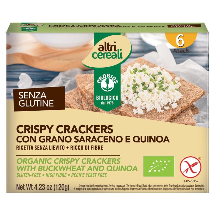Autres Céréales Crackers Croustillants Aux Probios Sarrasin Et Quinoa 120g