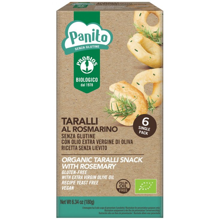 Panito Taralli Au Romarin Sans Gluten Probios 180g