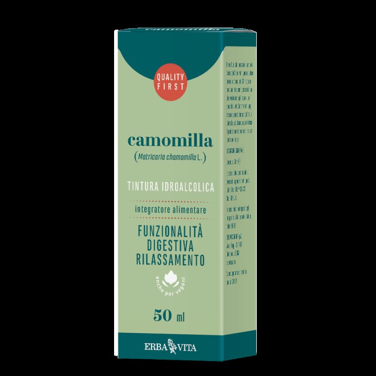 ErbaVita Teinture Hydroalcoolique Camomille Complément Alimentaire 50 ml