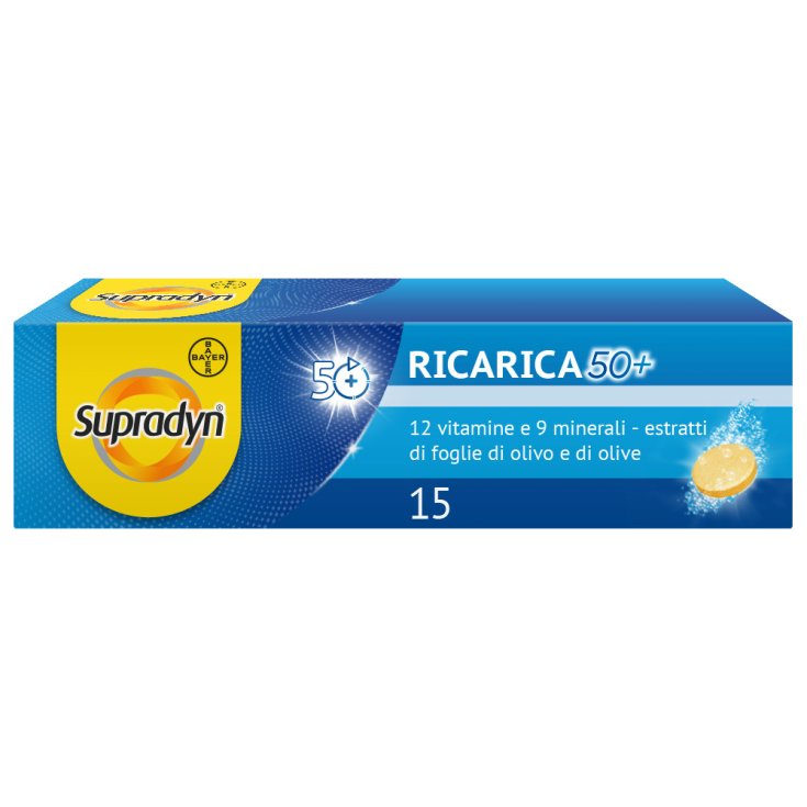 Supradyn® Recharge 50+ Bayer 15 Comprimés Effervescents