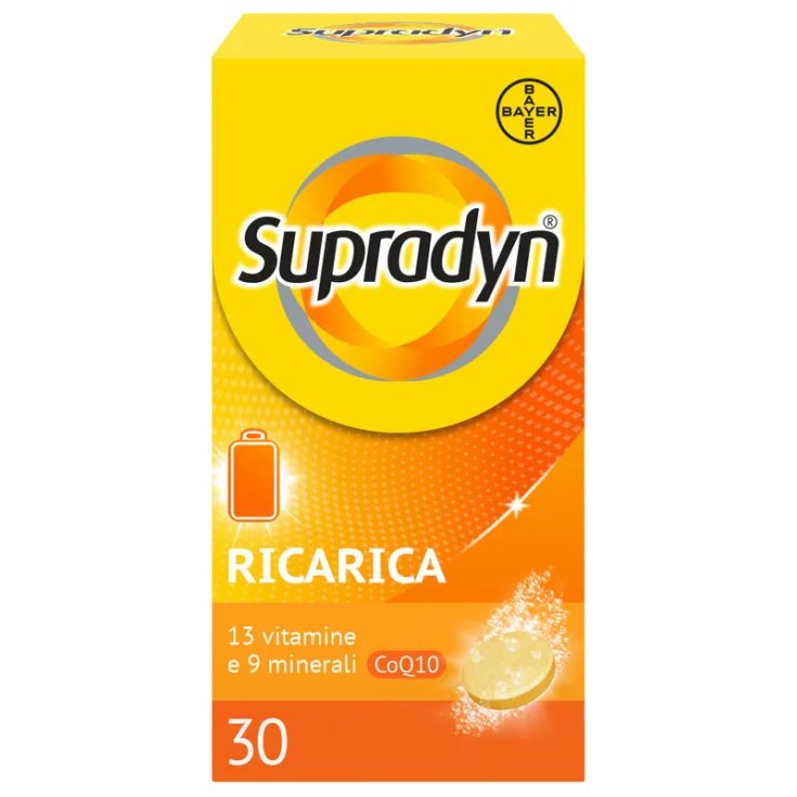 Supradyn Recharge Bayer 30 Comprimés Effervescents