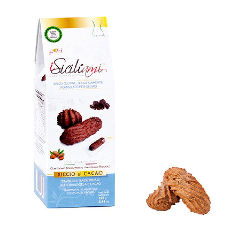 iSiciliami Riccio Al Cacao Pâtisseries Sans Gluten 125g