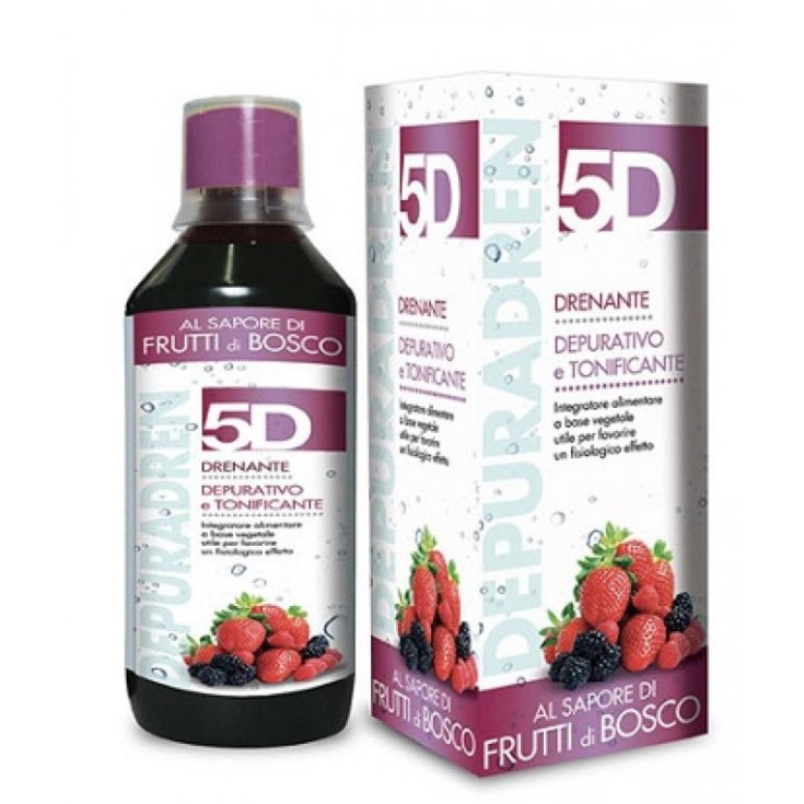 Benefit 5D Depuradren Sleeverato Complément Alimentaire Drainant Goût Baies 500 ml