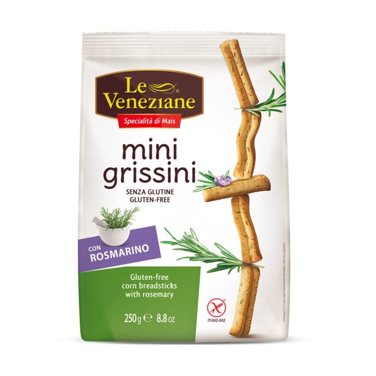 Le Veneziane Mini Gressins Au Romarin Sans Gluten 250g