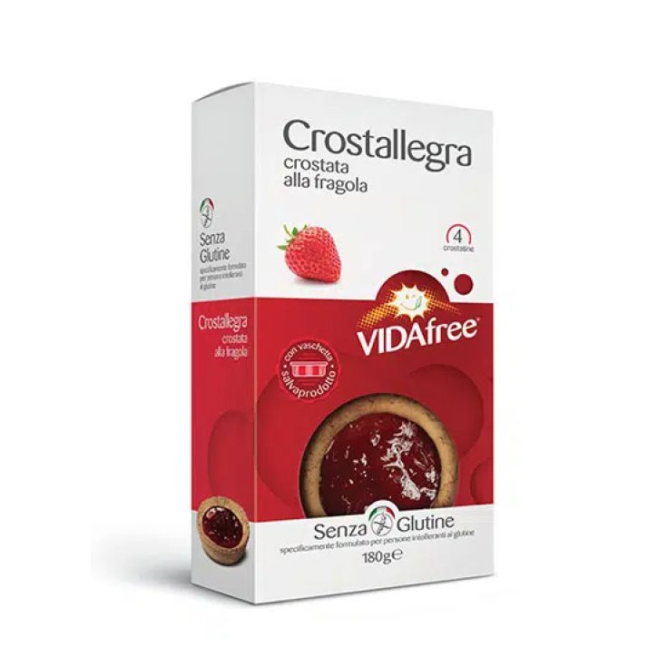 VidaFree Crostallegra Snack Goût Fraise Sans Gluten 180g