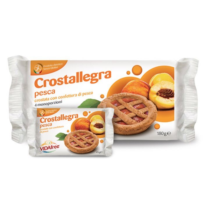 VidaFree Tarte Crostallegra Avec Confiture De Pêches Sans Gluten 180g