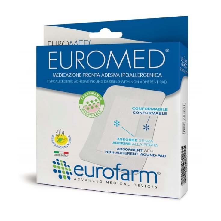 Euromed Medical Patch Adhésif Stérile Post-Opératoire 5x7,2cm 5 Patchs
