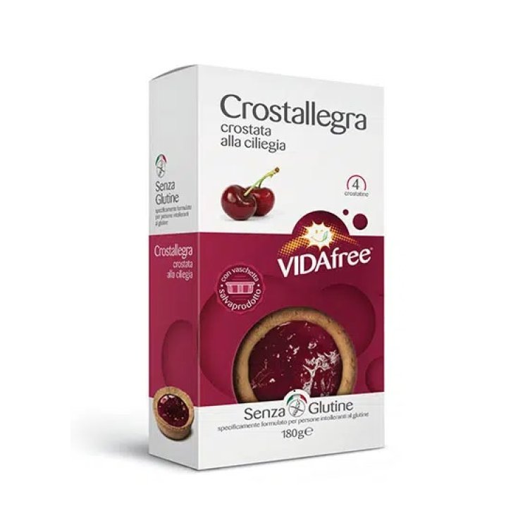 Vidafree Tarte Crostallegra Avec Confiture De Cerise Sans Gluten 180g