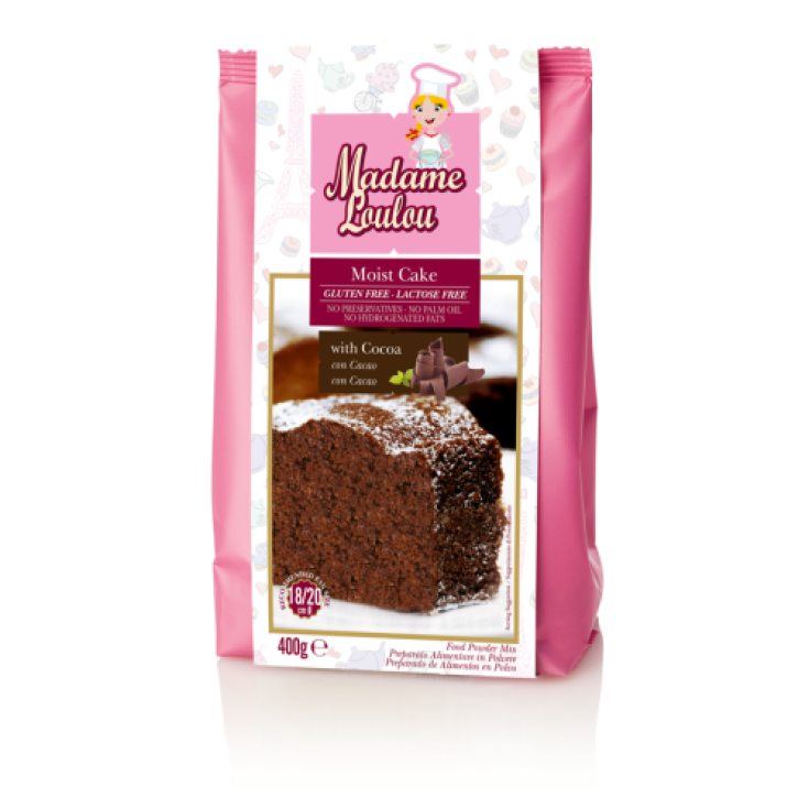 Madame Loulou Moist Cake Cacao en Poudre Préparé Sans Gluten 400g