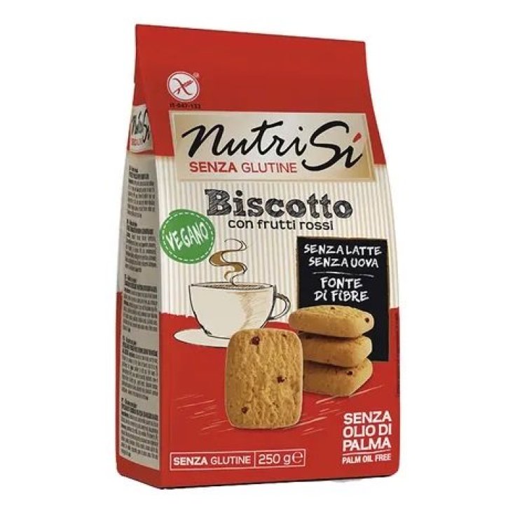 NutriSI Vegan Biscuit Sans Gluten Aux Fruits Rouges 250g