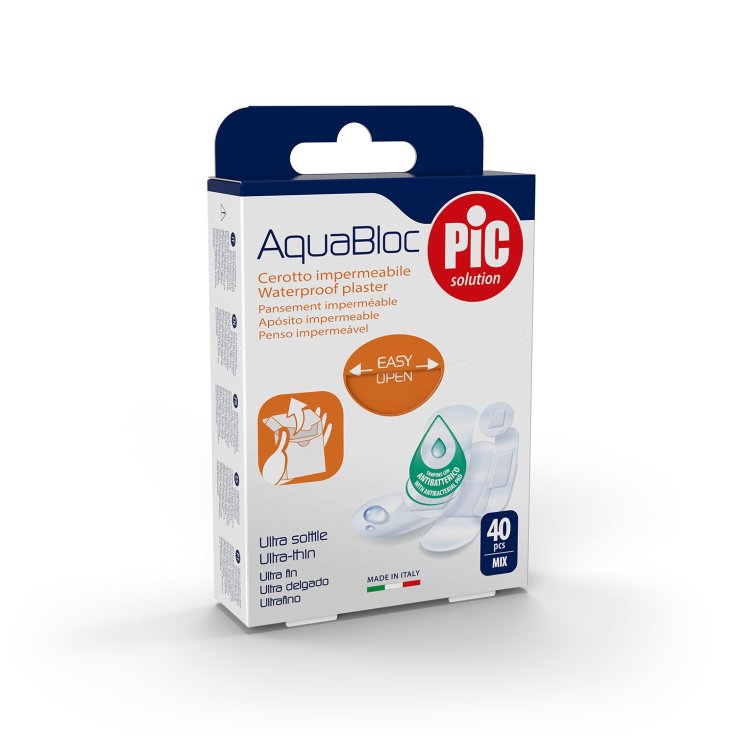 PIC Aquabloc Mix Patch Imperméable Taille Assortie 40 Pièces