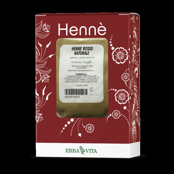 ErbaVita Henné Rouge Naturel 100g