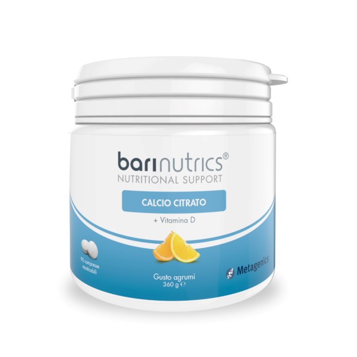 Barinutrics Citrate de Calcium Arôme Agrumes Metalgenics™ 90 Comprimés
