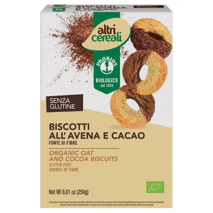 Autres Céréales Biscuits Avoine Et Cacao Probios 250g