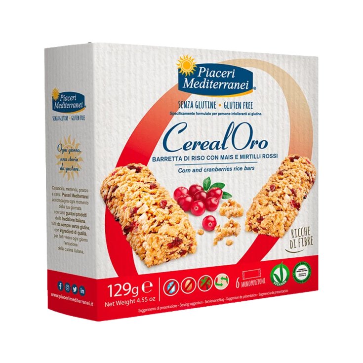 Piaceri Mediterranei Cerealoro Barre de riz sans gluten 129g