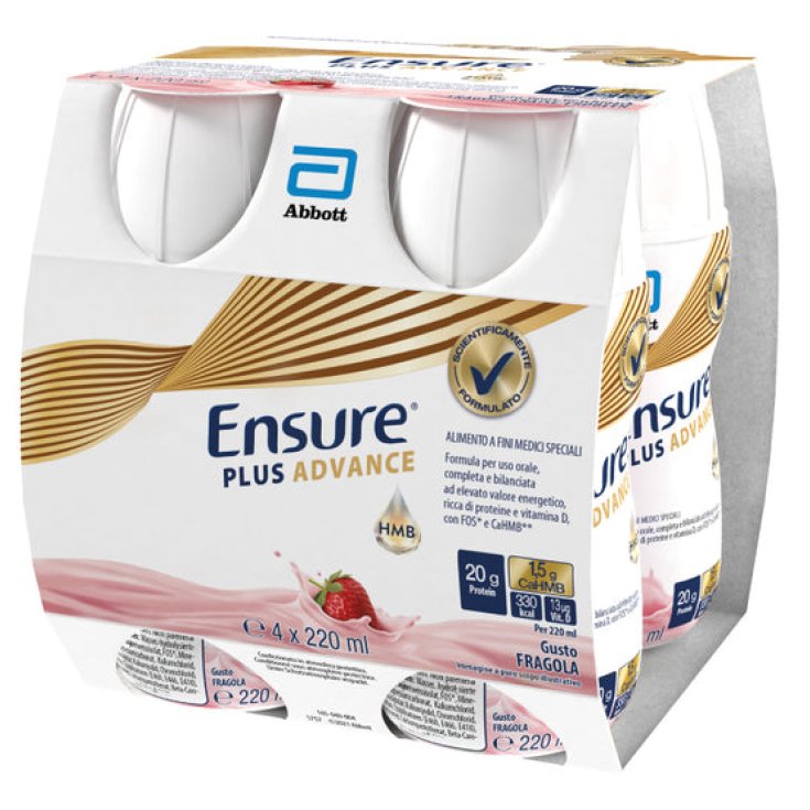 Ensure PLUS ADVANCE Fraise Abbott 4x220ml