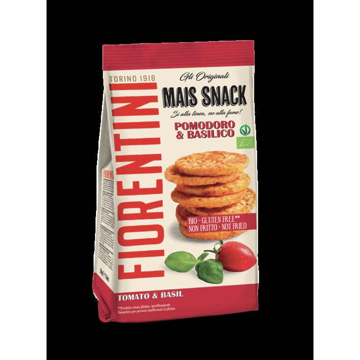 Fiorentini Bio Mini Galettes De Maïs Aux Tomates Et Basilic Sans Gluten 50g