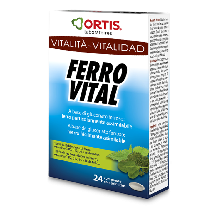 Ortis Laboratoires Ferro Vital Complément Alimentaire 24 Comprimés