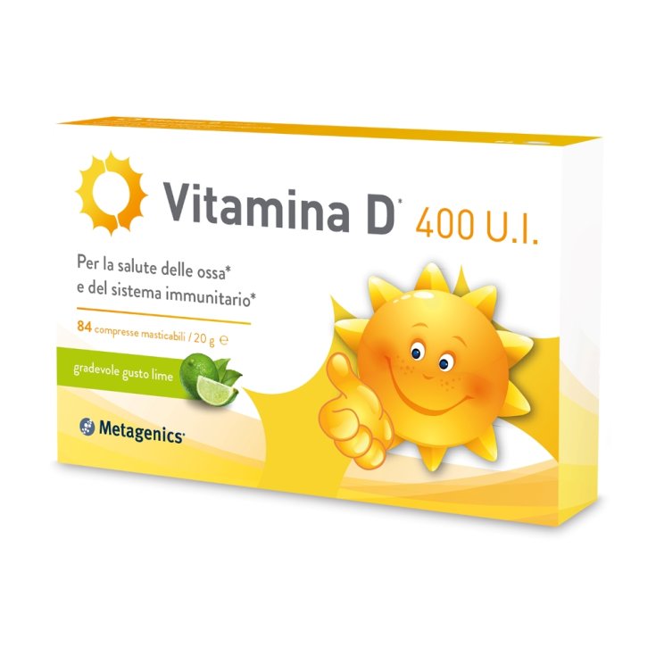 Vitamine D 400 UI Metagenics 84 Comprimés à Croquer