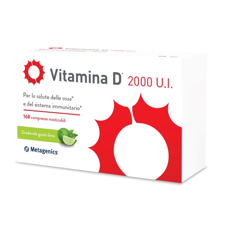 Vitamine D 2000 UI Metagenics™ 168 Comprimés à Croquer