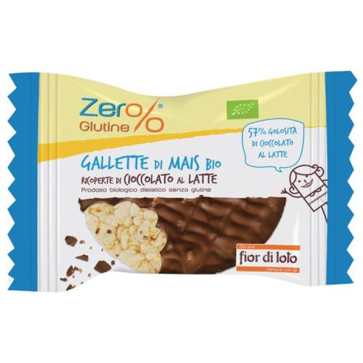 Fior Di Loto Zero% Biologique Maïs Et Chocolat Au Lait Gâteaux Sans Gluten 32g