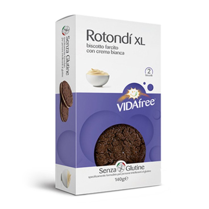 Vidafree Rond Blanc Crème BIscotto Farci Sans Gluten 140g