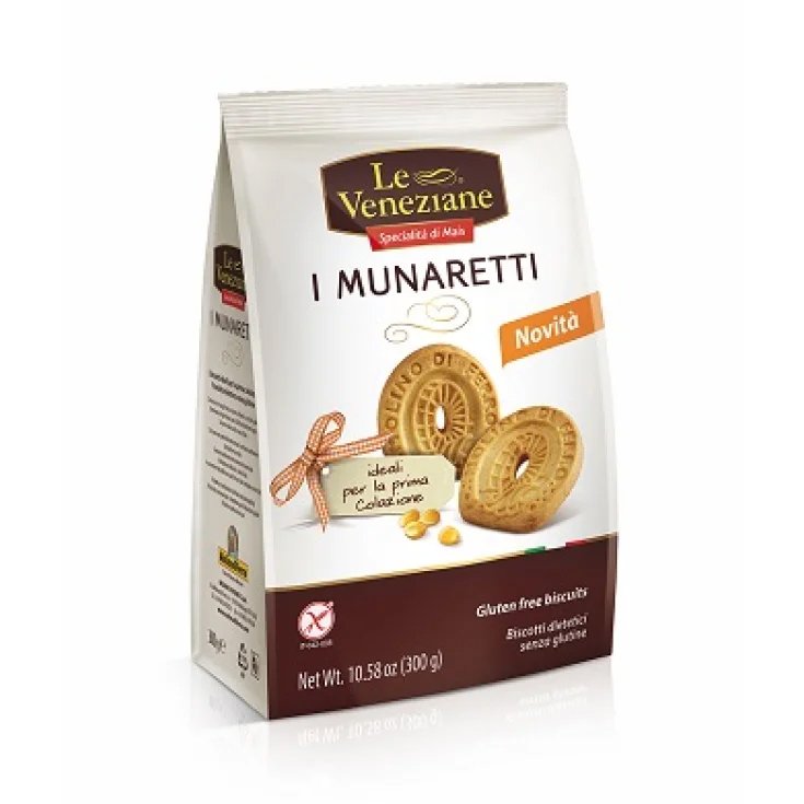 Le Veneziane Munaretti Biscuits Sans Gluten 300g