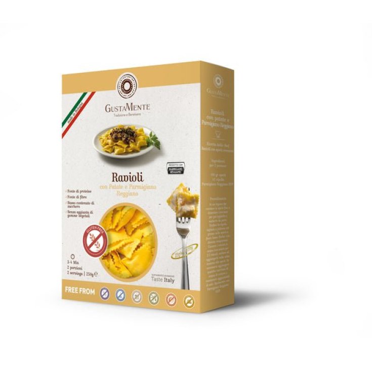 GustaMente Ravioli Pommes de Terre Parmigiano Reggiano Sans Gluten 250g