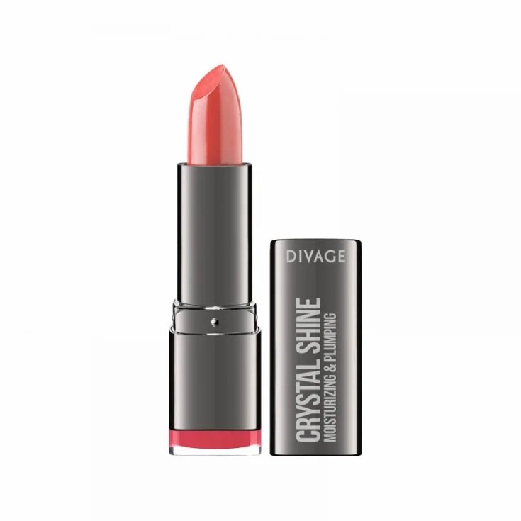 Divage Crystal Shine Rouge à lèvres soyeux et léger 02 Sunny Coral