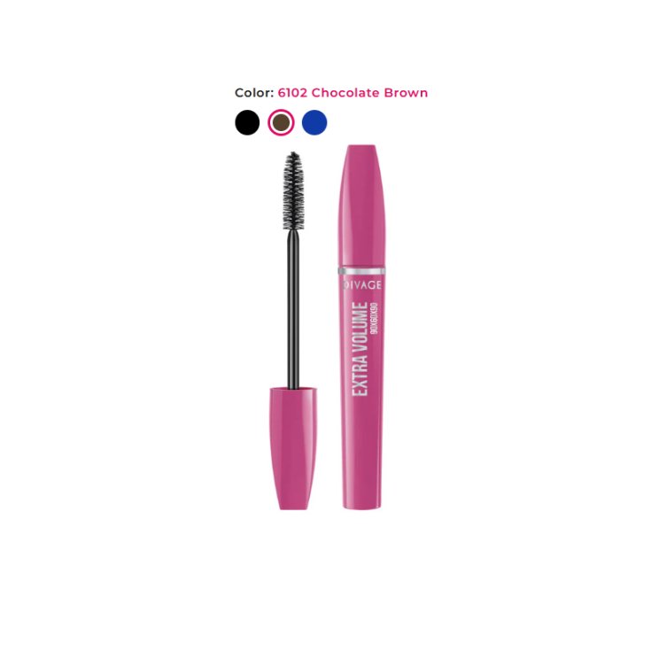 Divage 90x60x90 Mascara Extra Volume et Longueur 6102 Brun Cacao