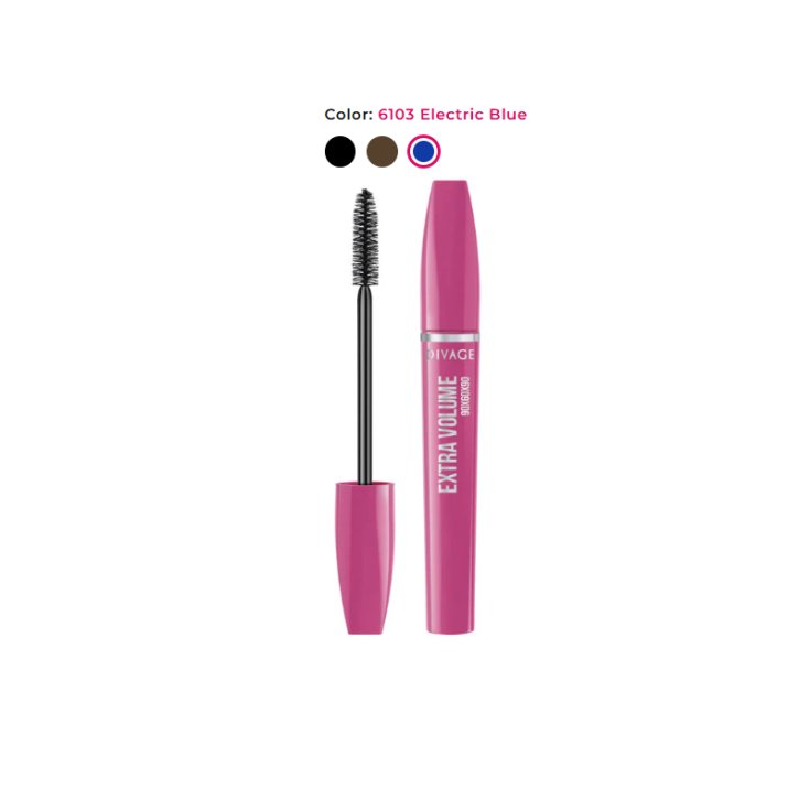 Divage 90x60x90 Mascara Extra Volume et Longueur 6103 Bleu Electrique