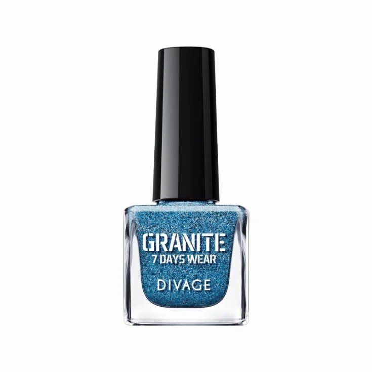 Divage Granite Vernis à Ongles Effet Granit 05 Bleu