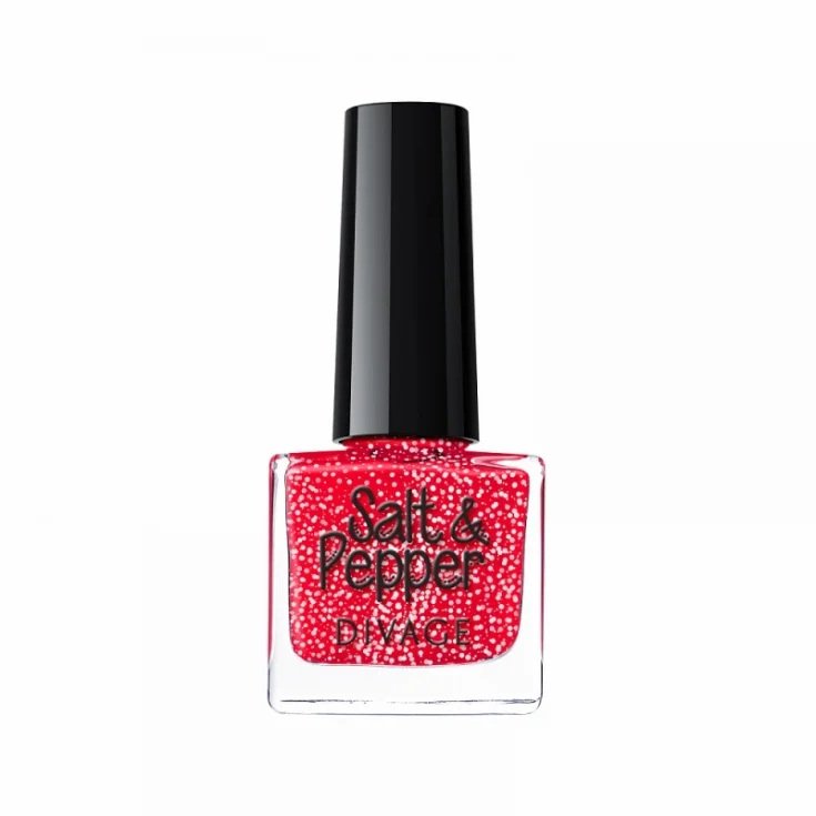 Divage Salt & Pepper Vernis à Ongles Effet Sel-Poivre 09 Rouge Divage Salt & Pepper Vernis à Ongles Effet Sel-Poivre 09 Rouge