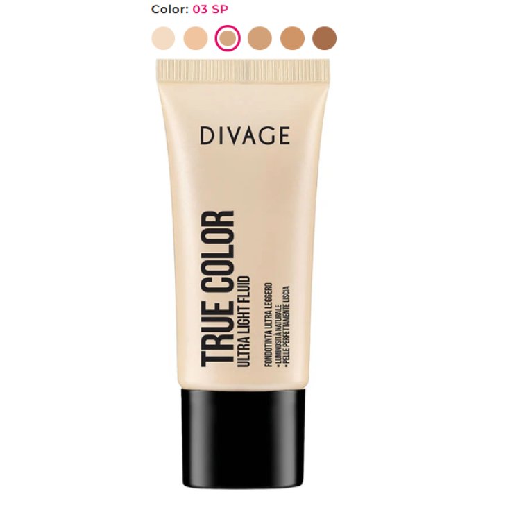 Divage True Color Fond de Teint Fluide Ultra Léger 03 Sable