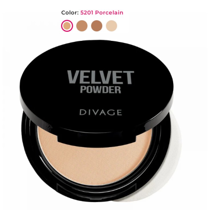 Divage Velvet Powder Poudre Compacte 5201 Porcelaine