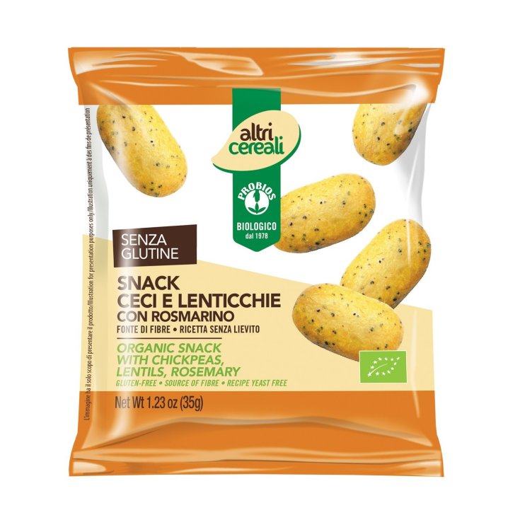 Autres Céréales Snacks Pois Chiches Et Lentilles Au Romarin Probios 35g