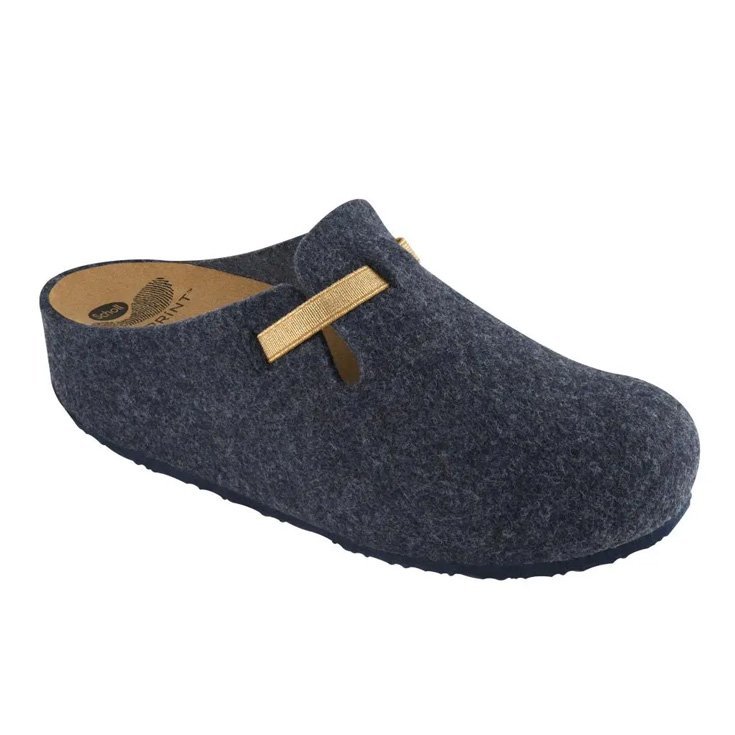 Chaussures Dr. Scholl Vars en feutre de couleur bleu marine n ° 35